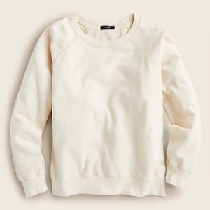 NWT J. Crew Magic Rinse™ crewneck sweatshirt medium dusty ivory